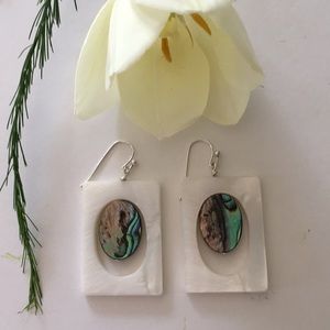 Abalone and Mother of Pearls earrings.✨